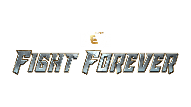 AEW Fight Forever game logo (aew logo above fight forever metallic stylized text)
